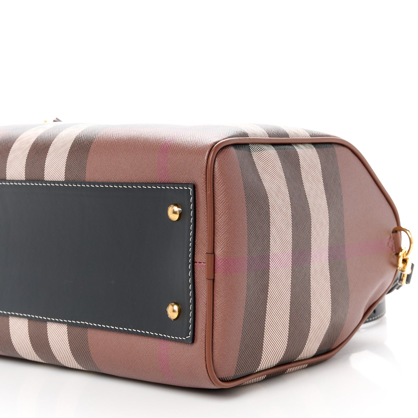 E-canvas Check Bowling Bag Dark Birch Brown