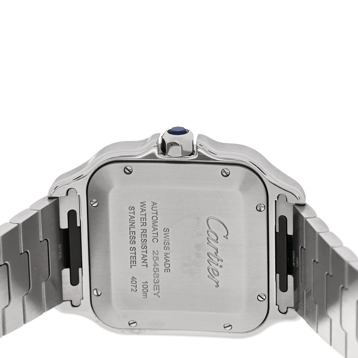 Stainless Steel 39.8mm Santos De Cartier Automatic Watch Green