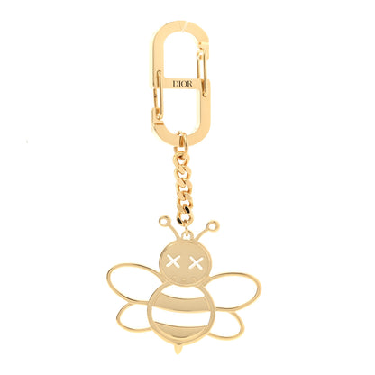 Christian Dior x KAWS Brass Bee Charm Key Ring Gold 1 of 3