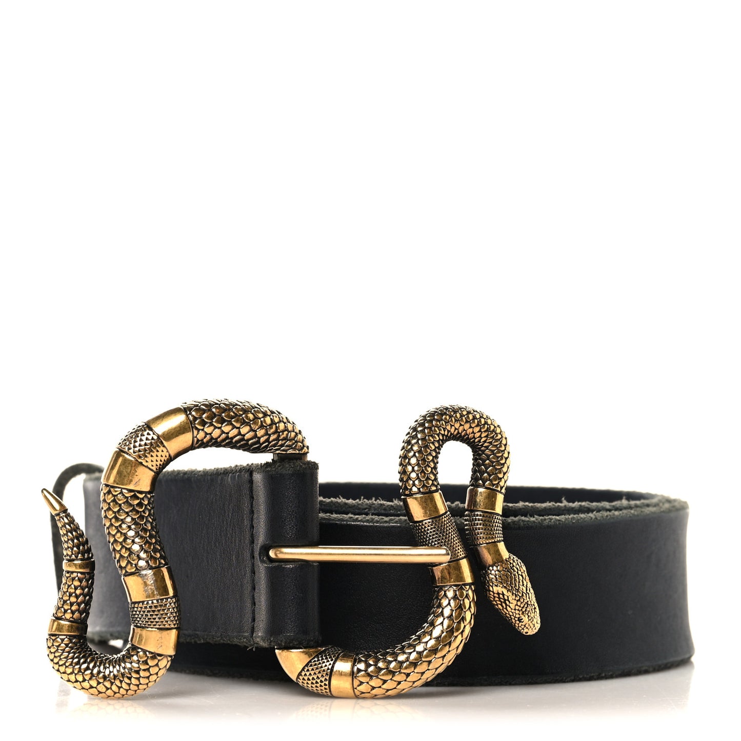 Calfskin Snake Belt 80 32 Black