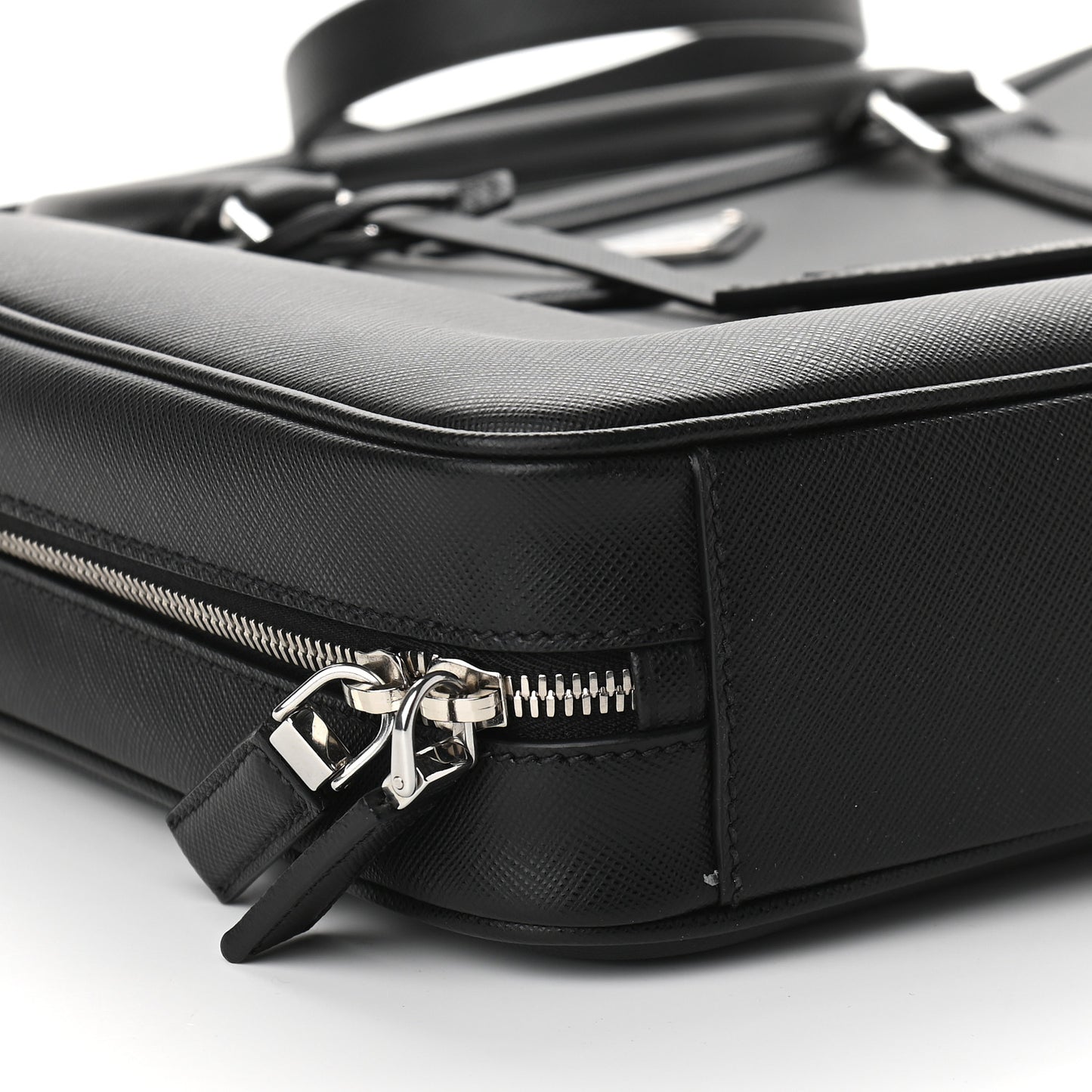 Saffiano Travel Briefcase Black