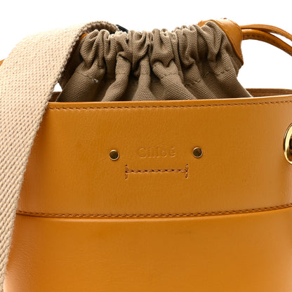 Chloe Smooth Calfskin Small Roy Bucket Bag Burning Camel 8 of 10