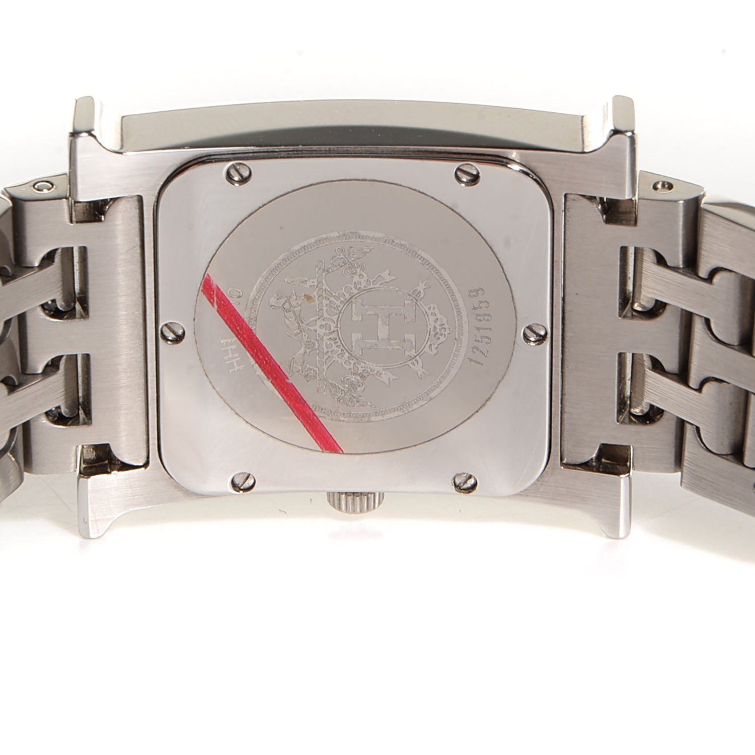 Hermes Stainless Steel Heure H Hour Quartz Watch 6 of 7