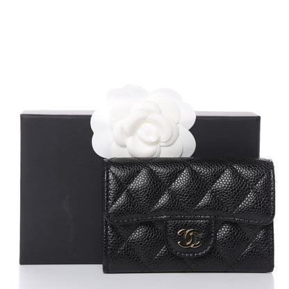 Chanel Caviar Quilted Flap Card Holder Black 9 of 9