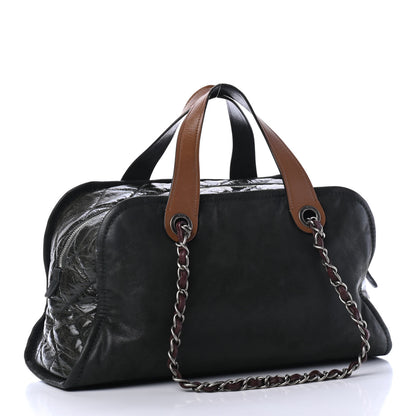 Chanel Iridescent Calfskin In The Mix Bowler Green 2 of 4