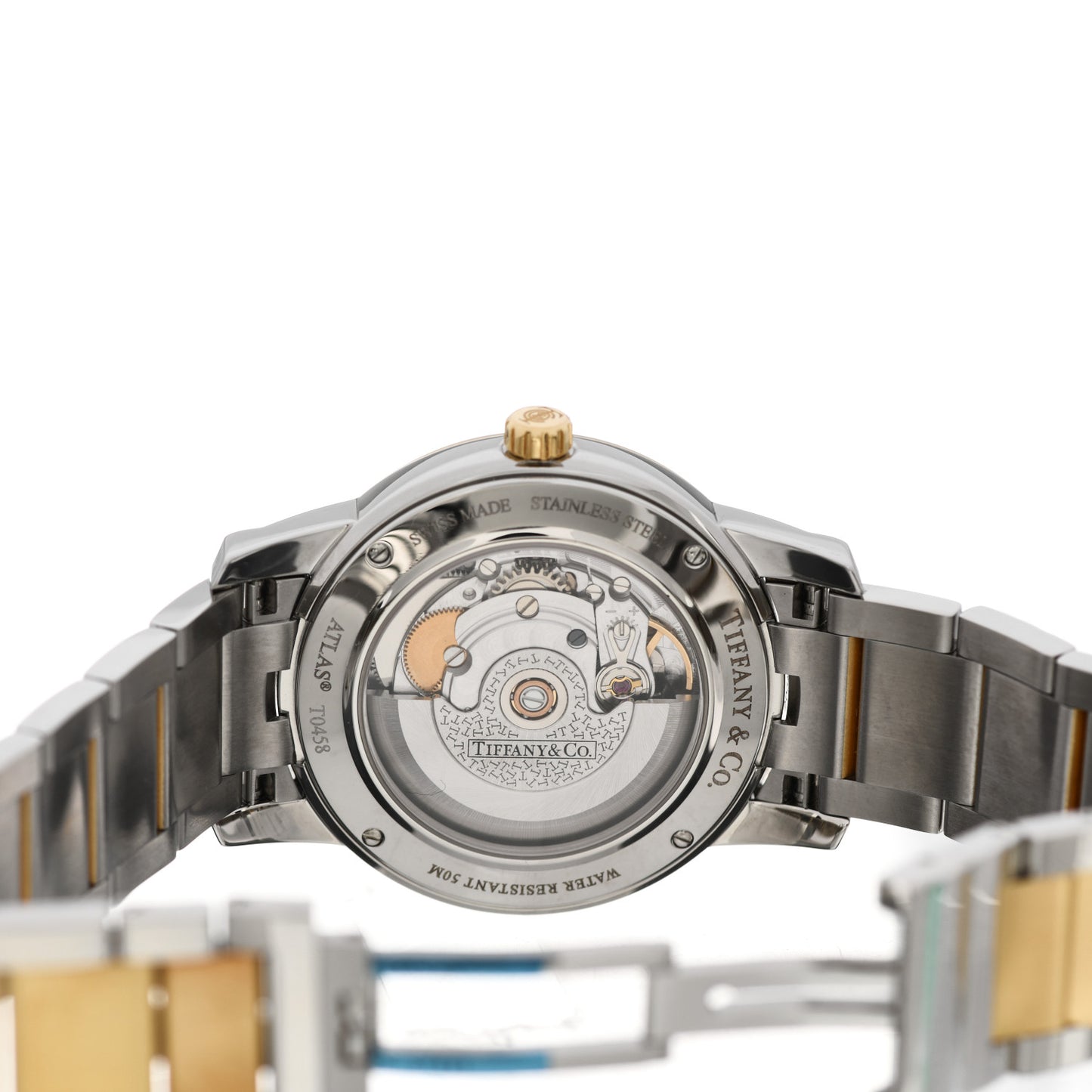 Stainless Steel 18K Yellow Gold 37mm Atlas 3-Hand Automatic Watch
