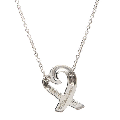 Tiffany Sterling Silver Paloma Picasso Loving Heart Pendant Necklace 4 of 8