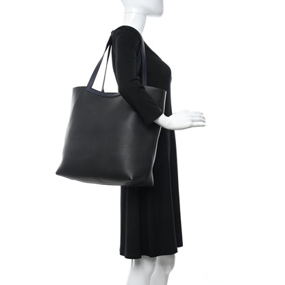 Hermes Taurillon Clemence Cabasellier 46 Black Navy Blue 2 of 10
