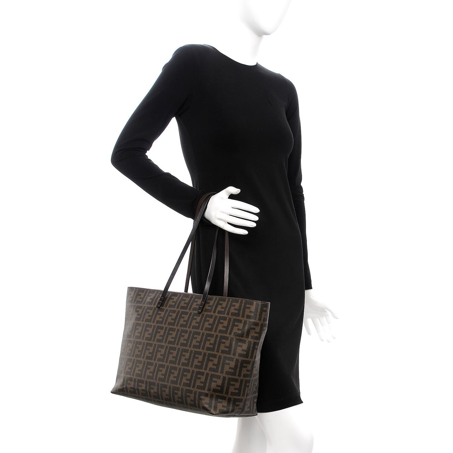Zucca Spalmati Medium Roll Tote Tobacco Moro