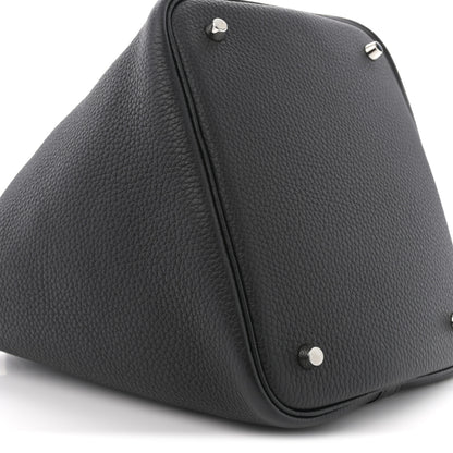 Hermes Taurillon Clemence Picotin Lock 22 MM Black 9 of 11