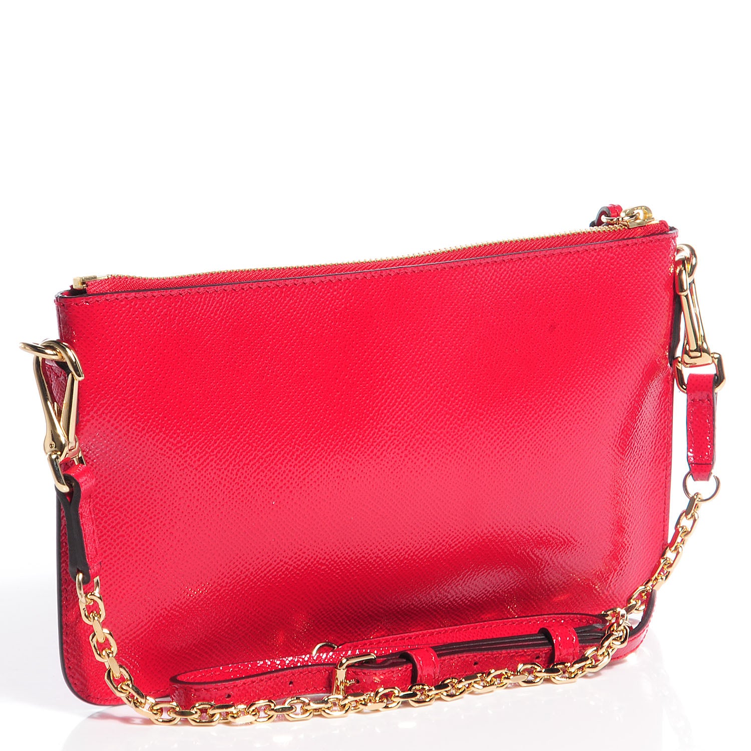 Burberry Patent London Tassel Clutch Bright Rose 3 of 10