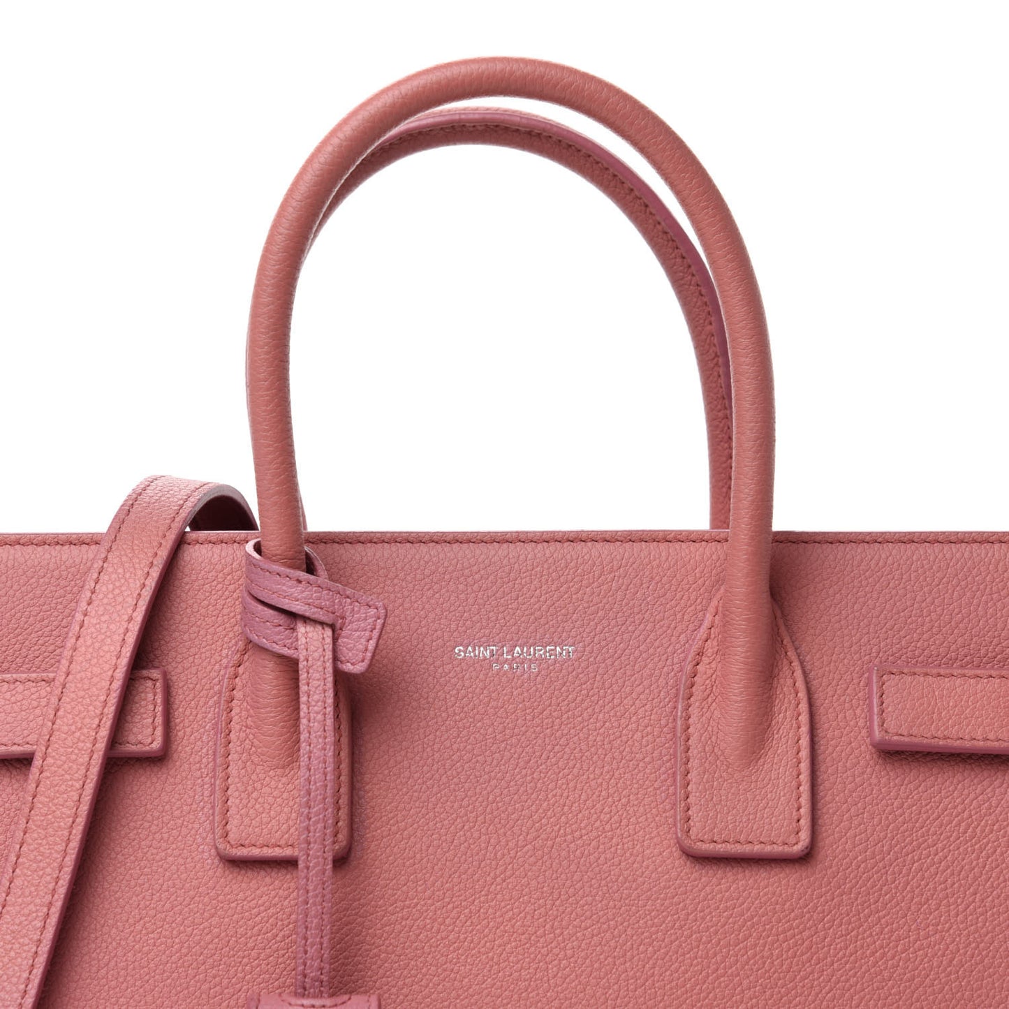 Grained Calfskin Baby Sac De Jour Dark Rose