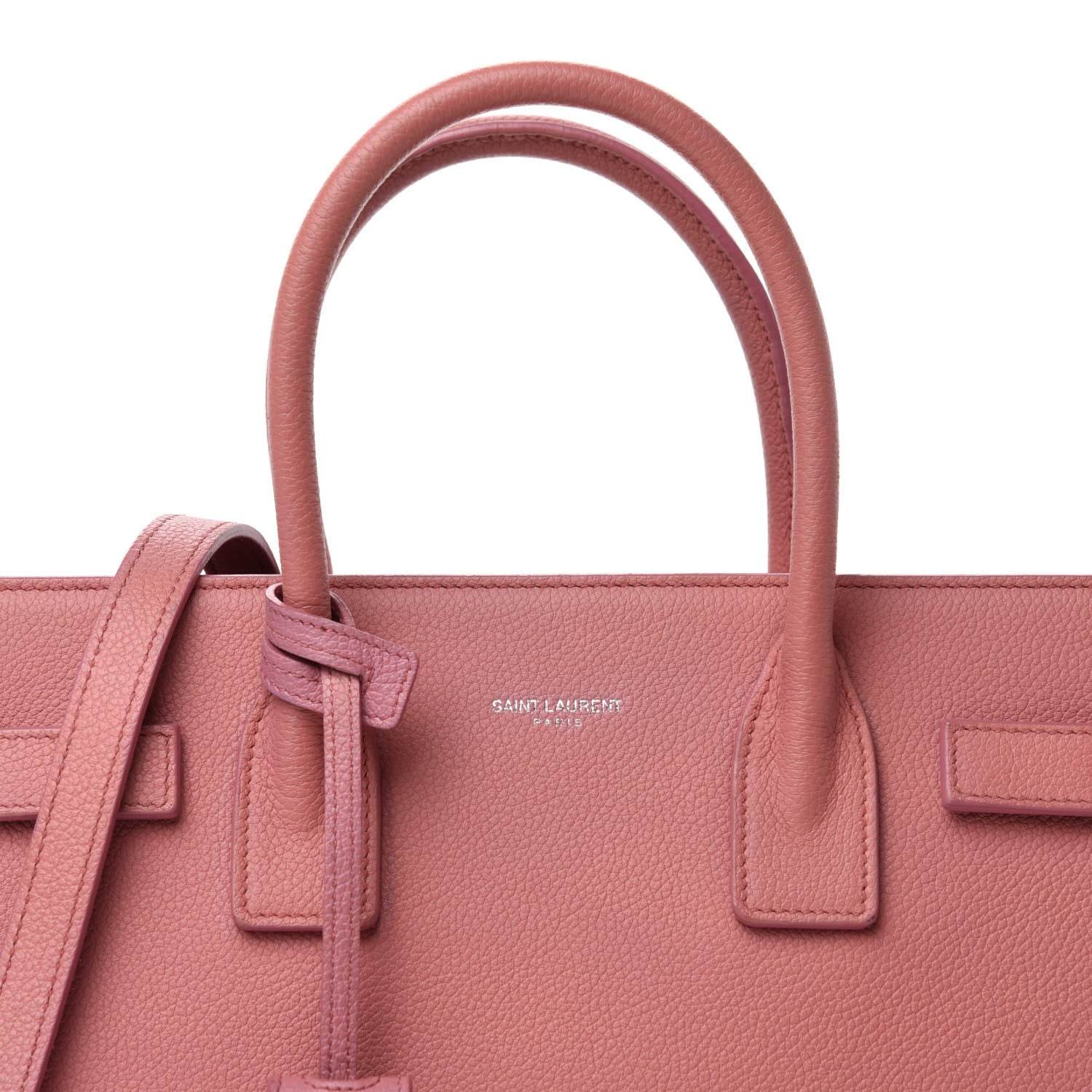 Saint Laurent Grained Calfskin Baby Sac De Jour Dark Rose 10 of 10