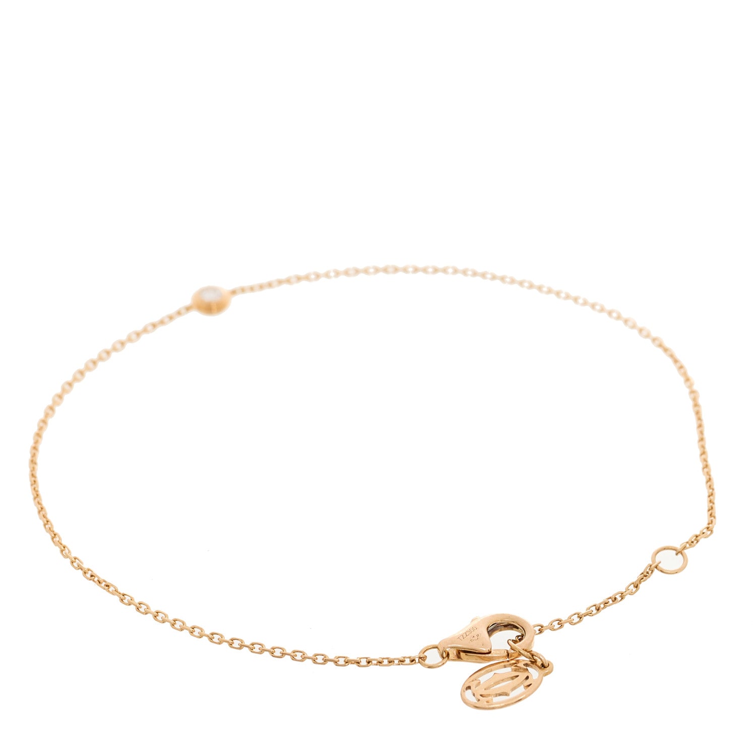 Cartier 18K Pink Gold Diamond XS D'Amour Bracelet 2 of 5