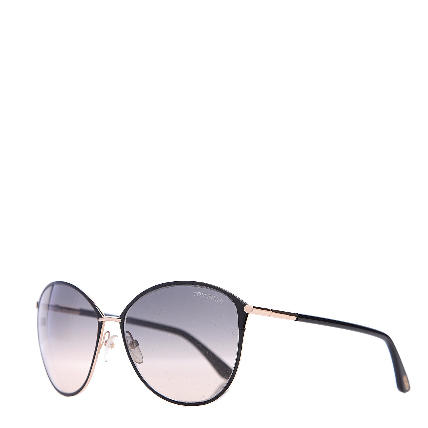 Tom Ford Penelope Vintage Round Sunglasses TF320 Black 1 of 7
