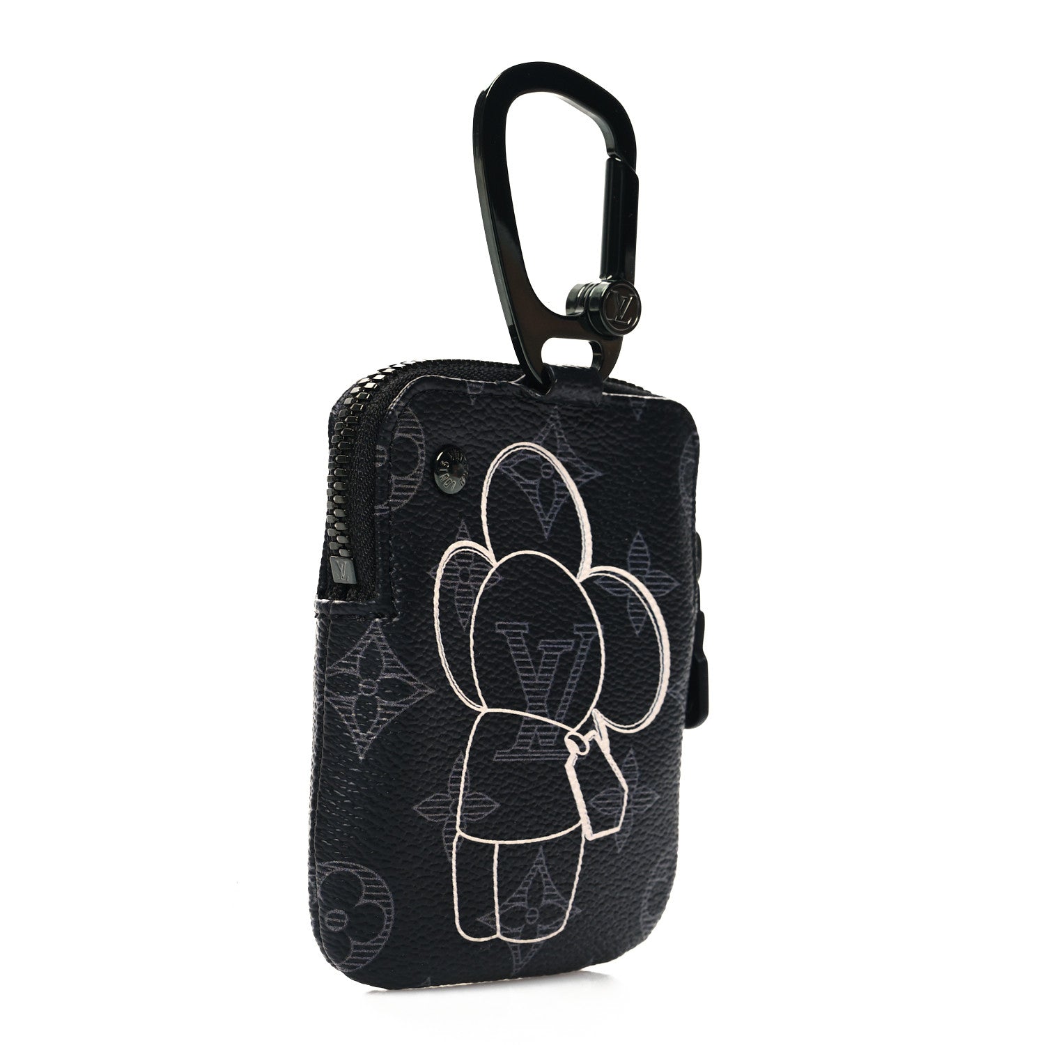 Louis Vuitton Monogram Eclipse Vivienne Zipper Key Ring 3 of 7
