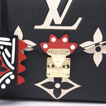 Louis Vuitton Empreinte Monogram Giant Crafty Pochette Metis Black Creme 8 of 9
