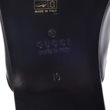 Gucci X MLB Lambskin NY Yankees Embroidered Mens GG Slippers 10 Black 7 of 11
