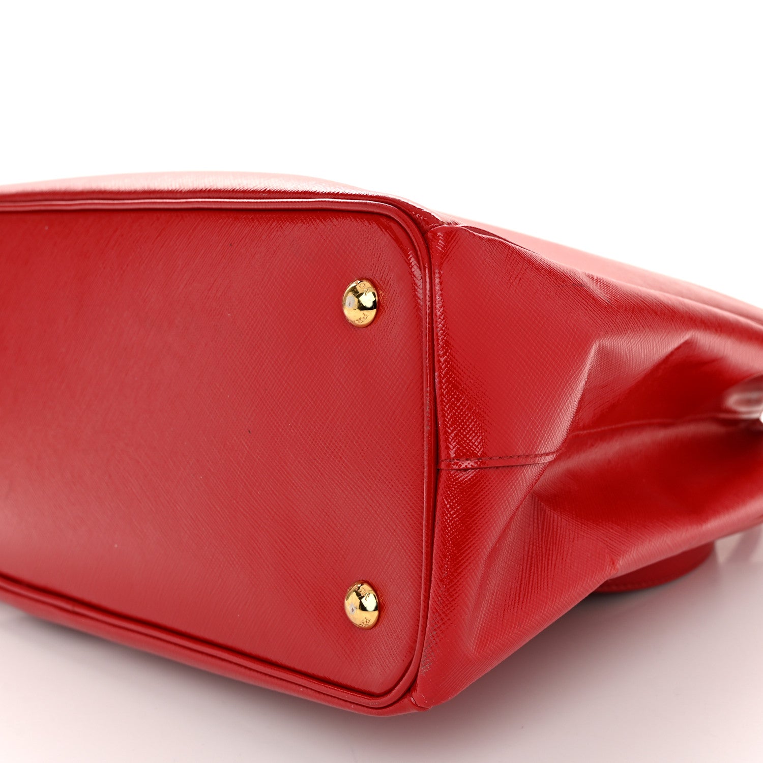 Prada Saffiano Vernice Large Tote Rosso 11 of 12