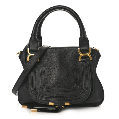 Chloe Calfskin Small Marcie Satchel Black 1 of 11