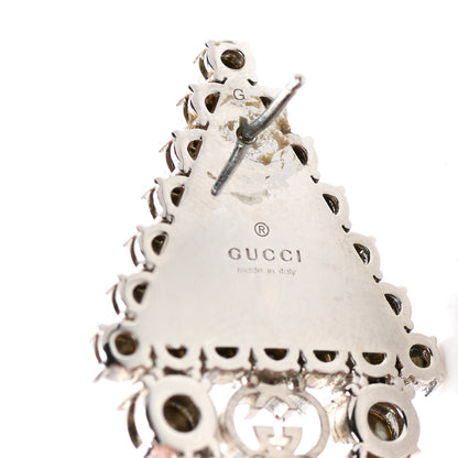 Gucci Crystal Triangle Tassel Single Drop Earring 4 of 4