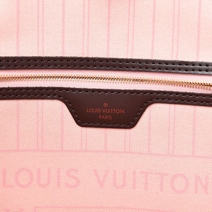 Louis Vuitton Damier Ebene Neo Neverfull MM Rose Ballerine 6 of 11