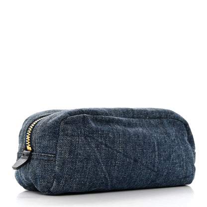 Prada Denim Cosmetic Pouch Bleu 3 of 7