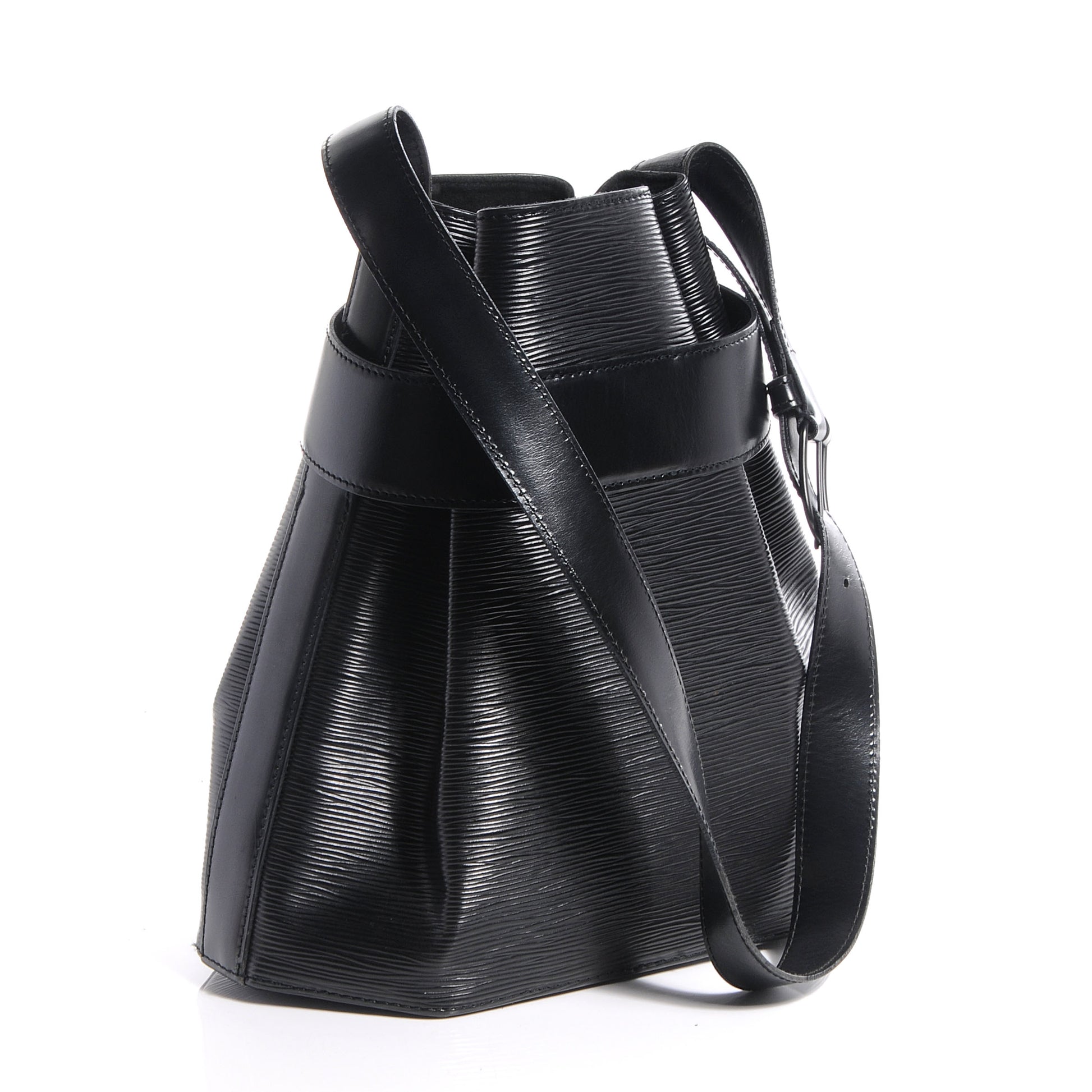 Louis Vuitton Epi Sac D'Epaule Black 3 of 6