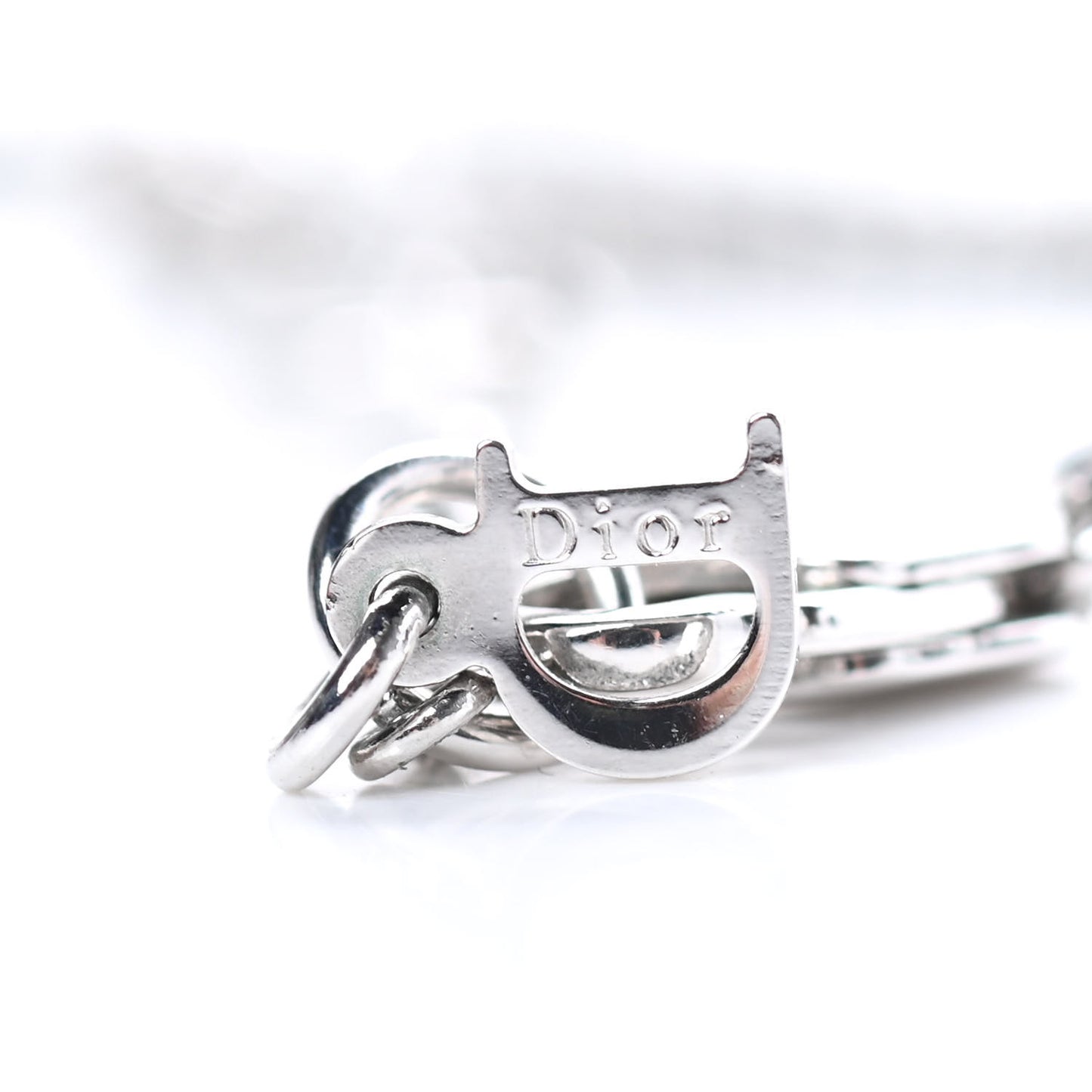 Metal Logo Necklace Silver