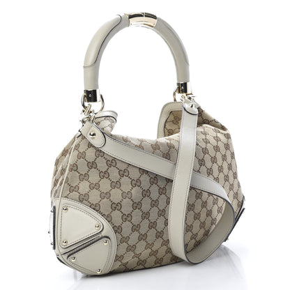 Gucci Monogram Medium Indy Top Handle Bag Off White 2 of 10