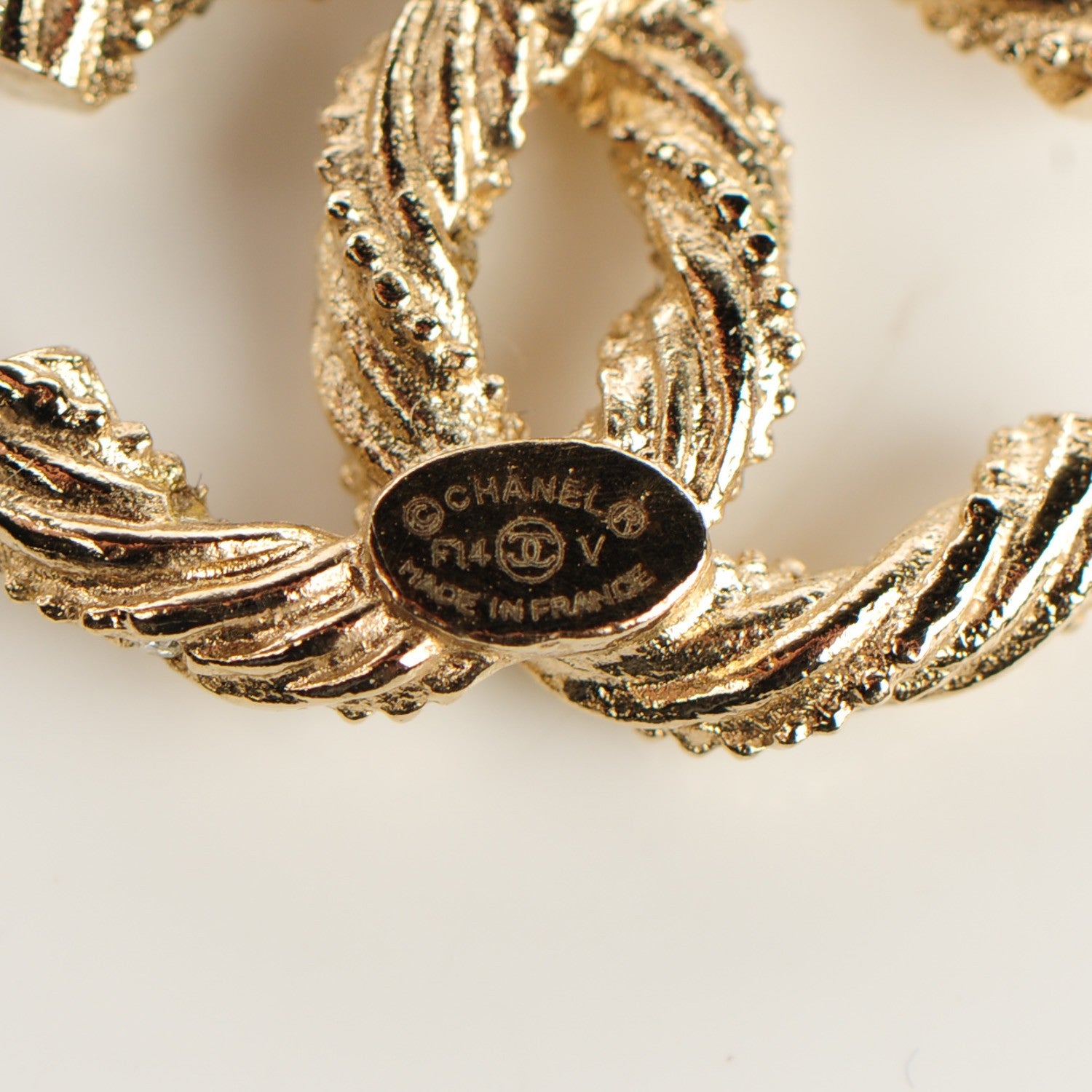 Chanel Crystal Twisted CC Earrings Gold 3 of 5