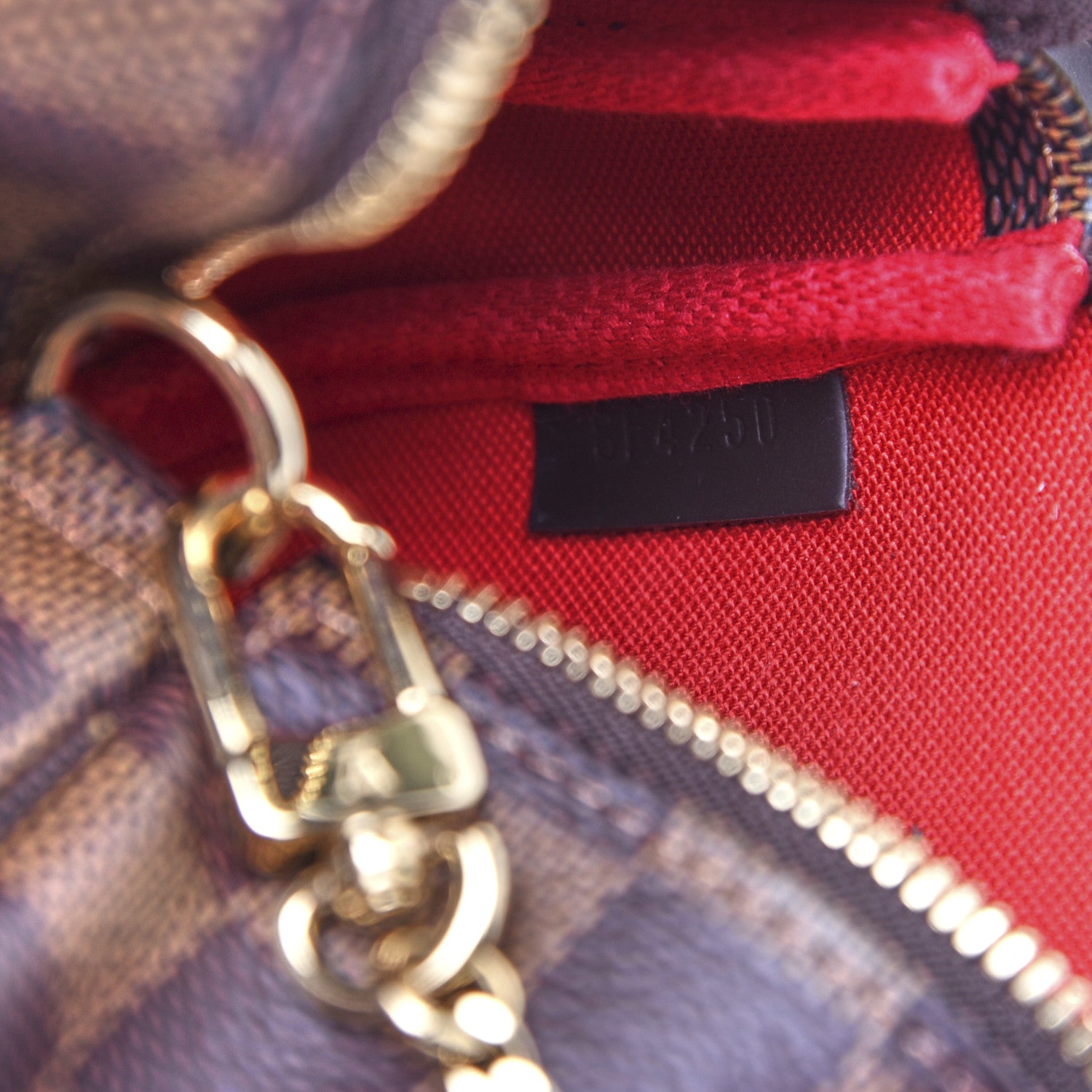 Louis Vuitton Damier Ebene Mini Pochette Accessories 8 of 9
