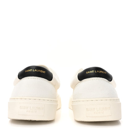 Saint Laurent Canvas Venice Sneakers 39.5 White 4 of 10