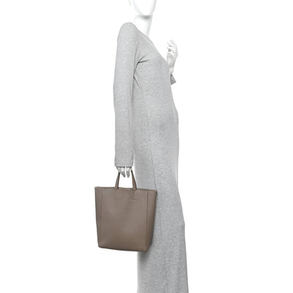 Celine Grained Calfskin Small Vertical Cabas Taupe 2 of 11