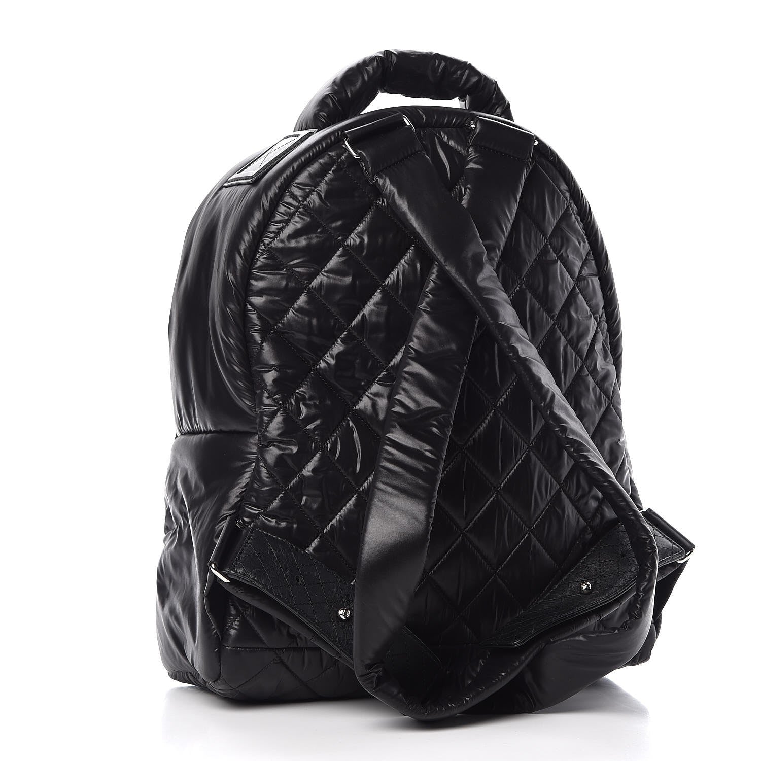 Chanel Nylon Quilted Coco Cocoon Backpack Black 3 of 7