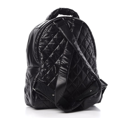 Chanel Nylon Quilted Coco Cocoon Backpack Black 3 of 7
