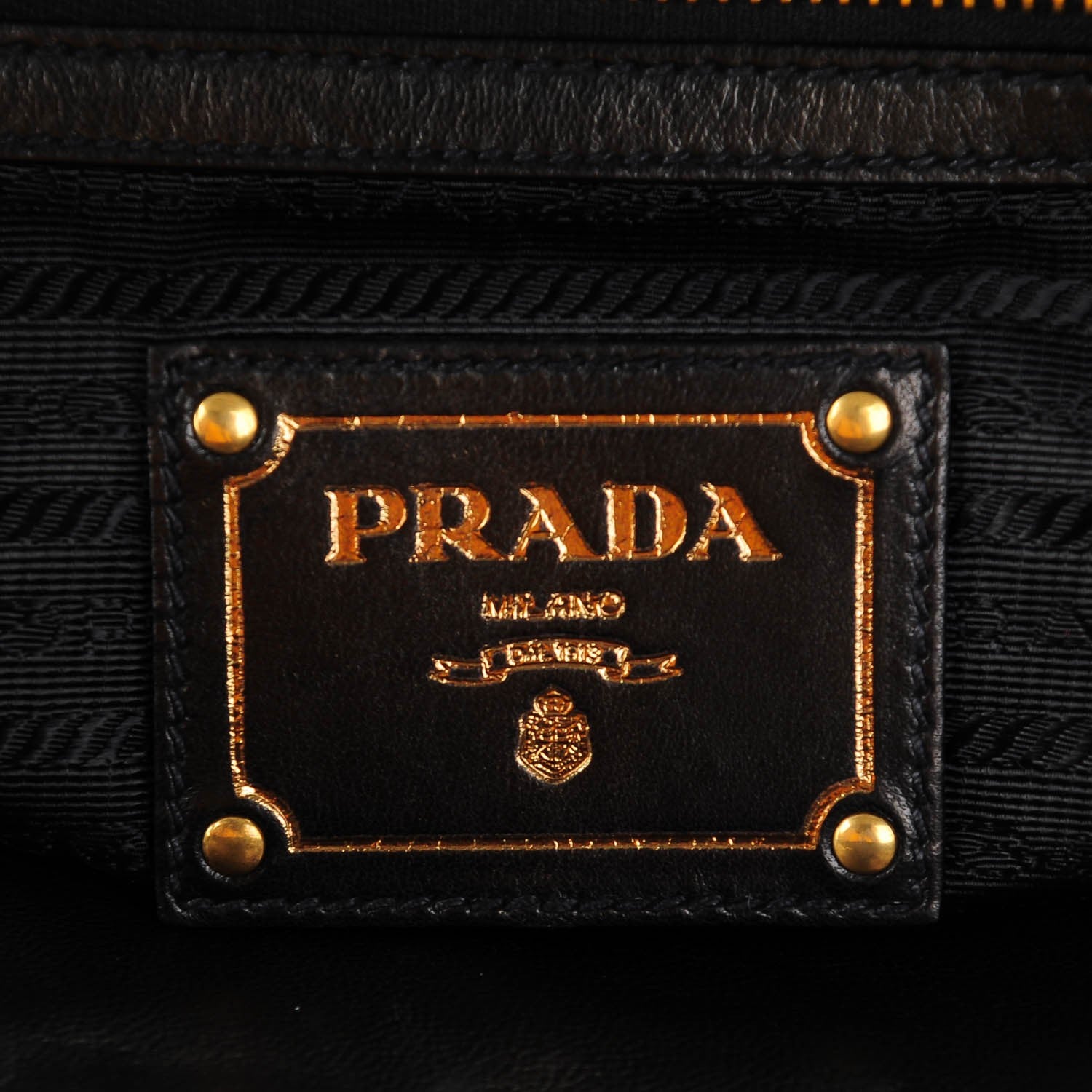 Prada Tessuto Nylon Nappa Gaufre Shoulder Bag Nero Black 6 of 8
