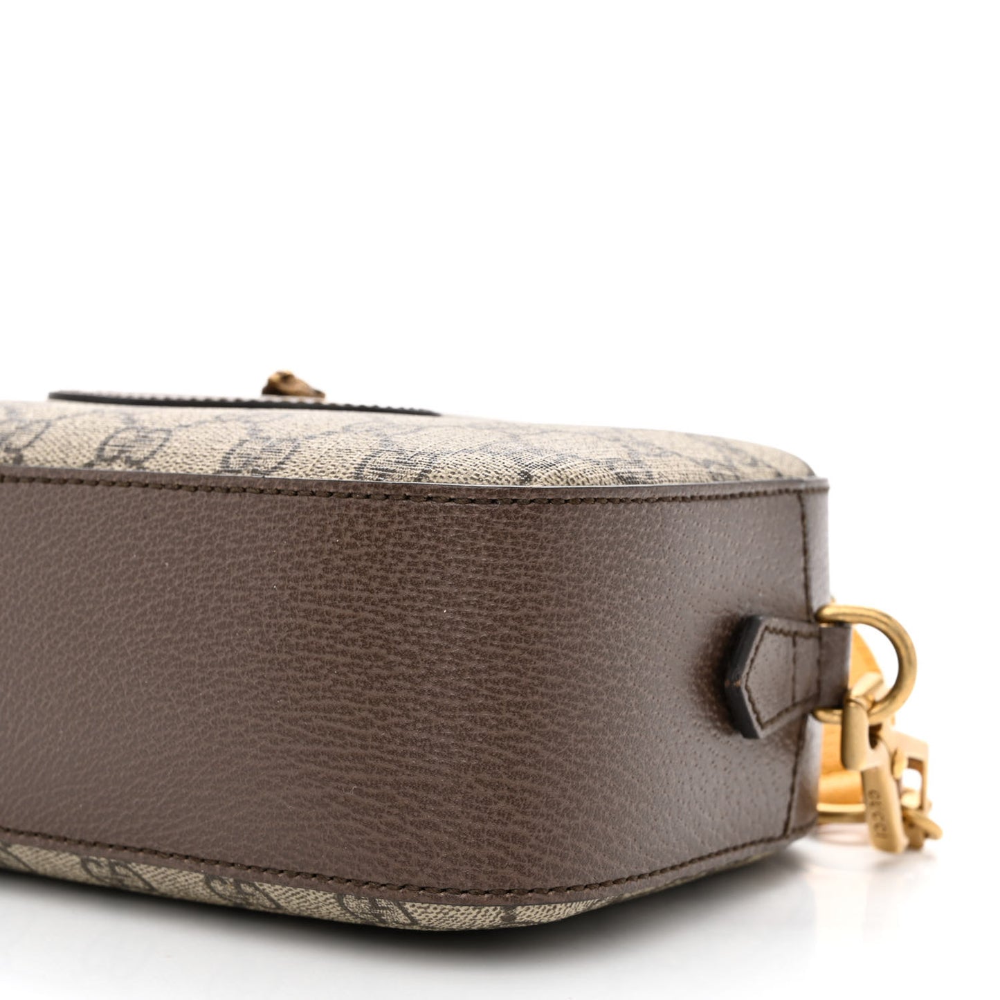 GG Supreme Monogram Web Neo Vintage Shoulder Bag Beige New Acero Crop
