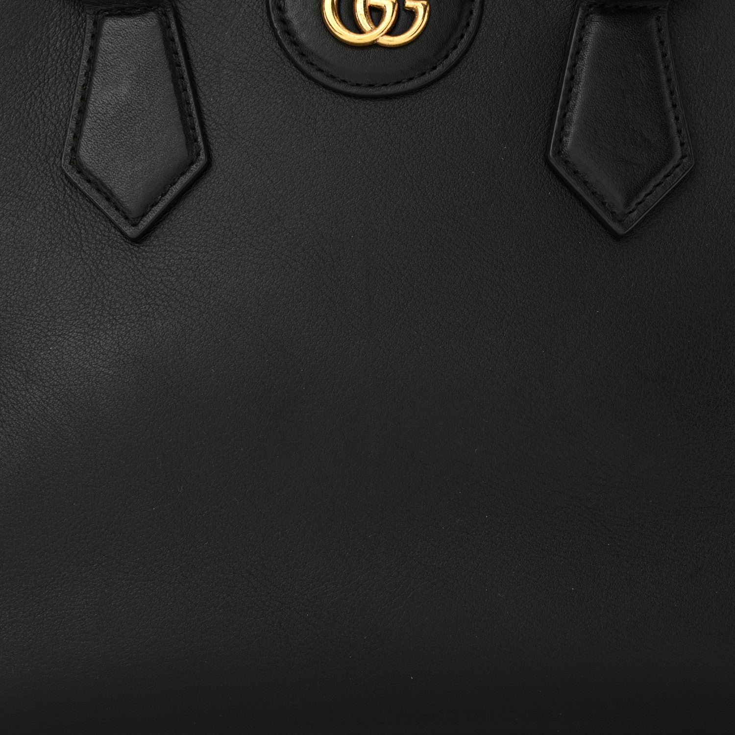 Gucci Calfskin Small Diana Tote Bag Black Yellow Fluo 12 of 15