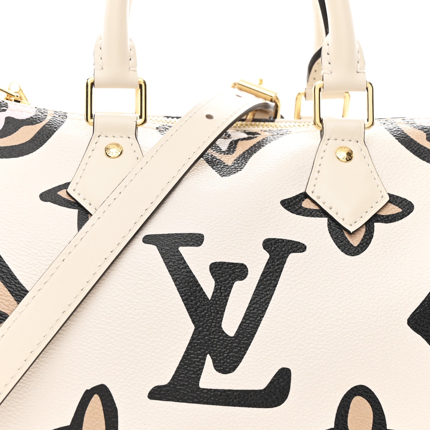 Louis Vuitton Monogram Giant Wild At Heart Speedy Bandouliere 25 Creme 7 of 9