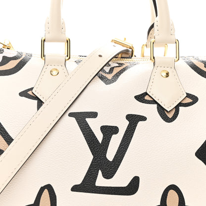 Louis Vuitton Monogram Giant Wild At Heart Speedy Bandouliere 25 Creme 7 of 9
