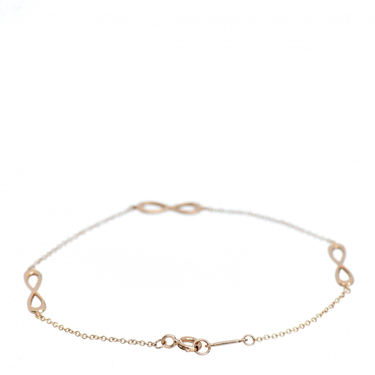 18K Rose Gold Infinity Endless Bracelet