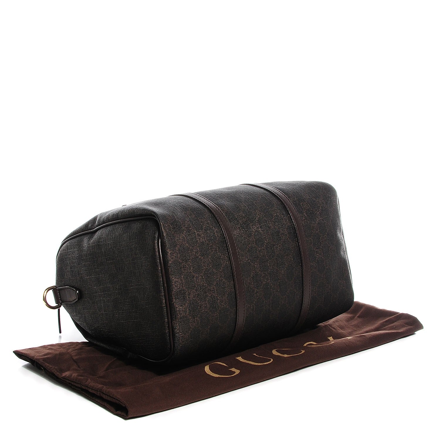 Gucci GG Supreme Monogram Medium Nice Boston Dark Brown 5 of 9