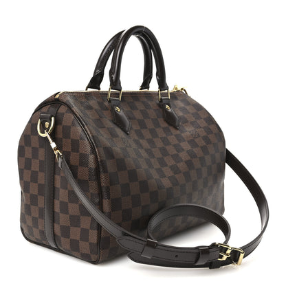 Louis Vuitton Damier Ebene Speedy Bandouliere 30 3 of 10