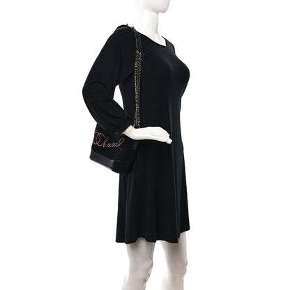 Chanel Calfskin Wool Embroidered Paris Hamburg Small Gabrielle Hobo Black 2 of 9