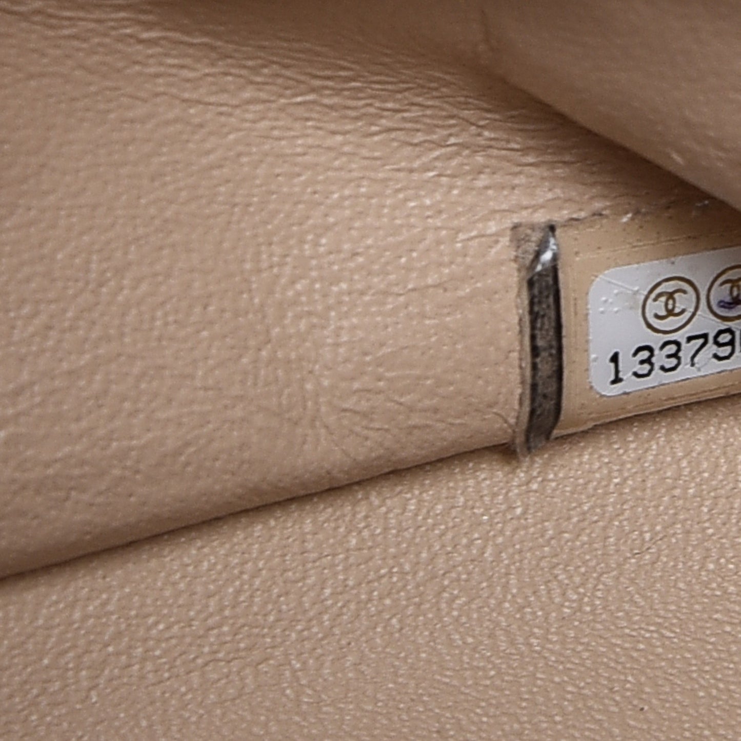 Lambskin Quilted Jumbo Single Flap Beige