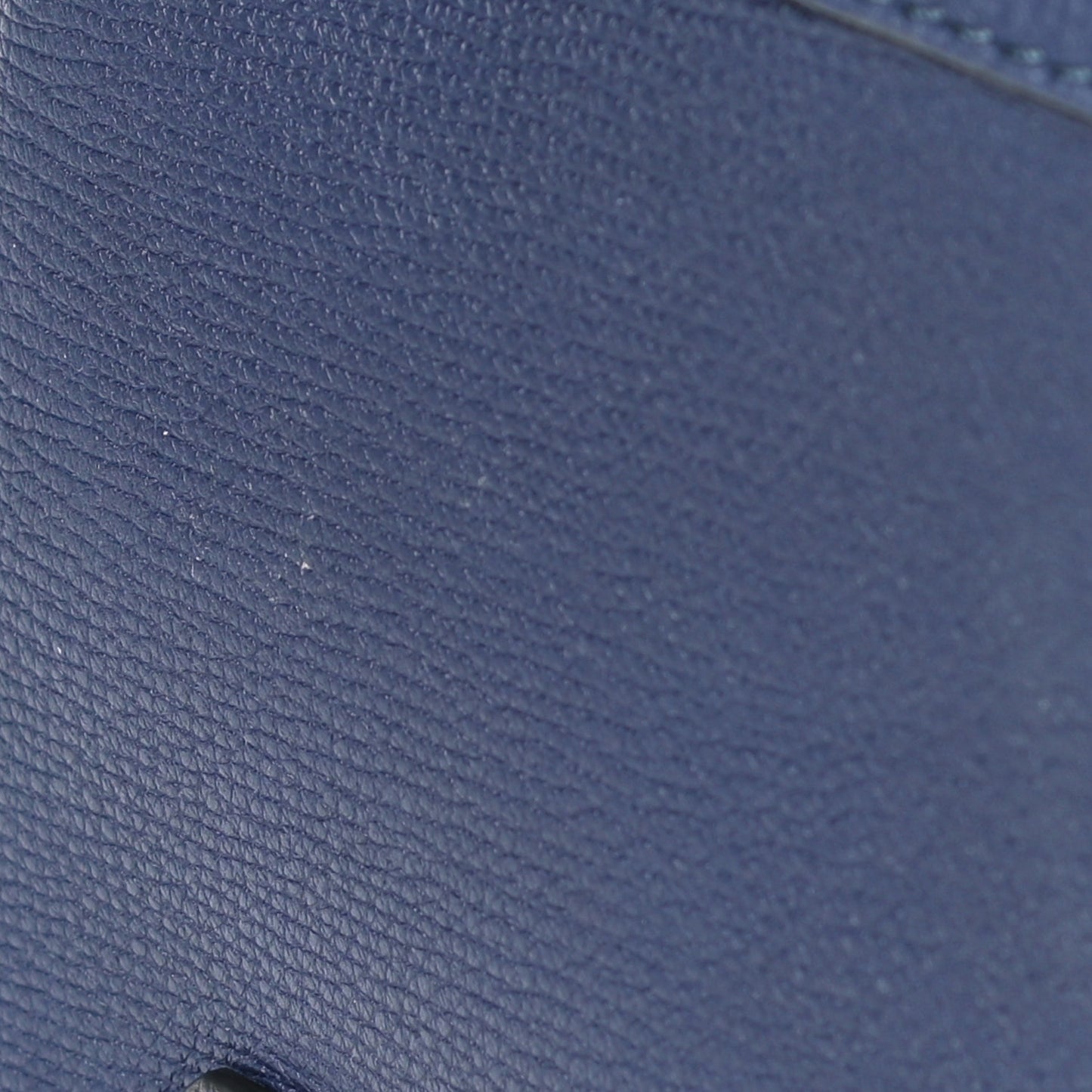 Grainy Calfskin House Check Medium Banner Tote Ink Blue