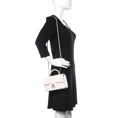 Chanel Caviar Quilted Mini Top Handle Rectangular Flap White 2 of 9