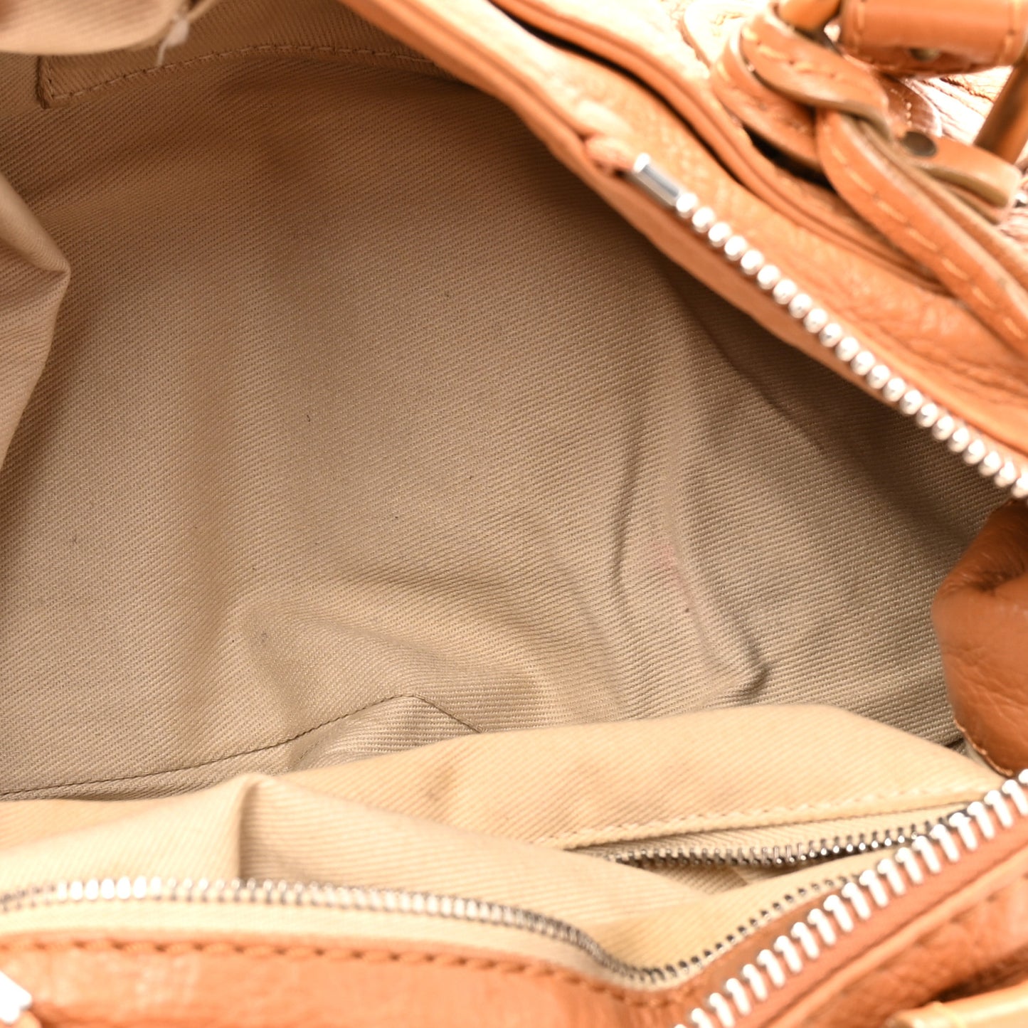 Calfskin Medium Paddington Satchel Tan