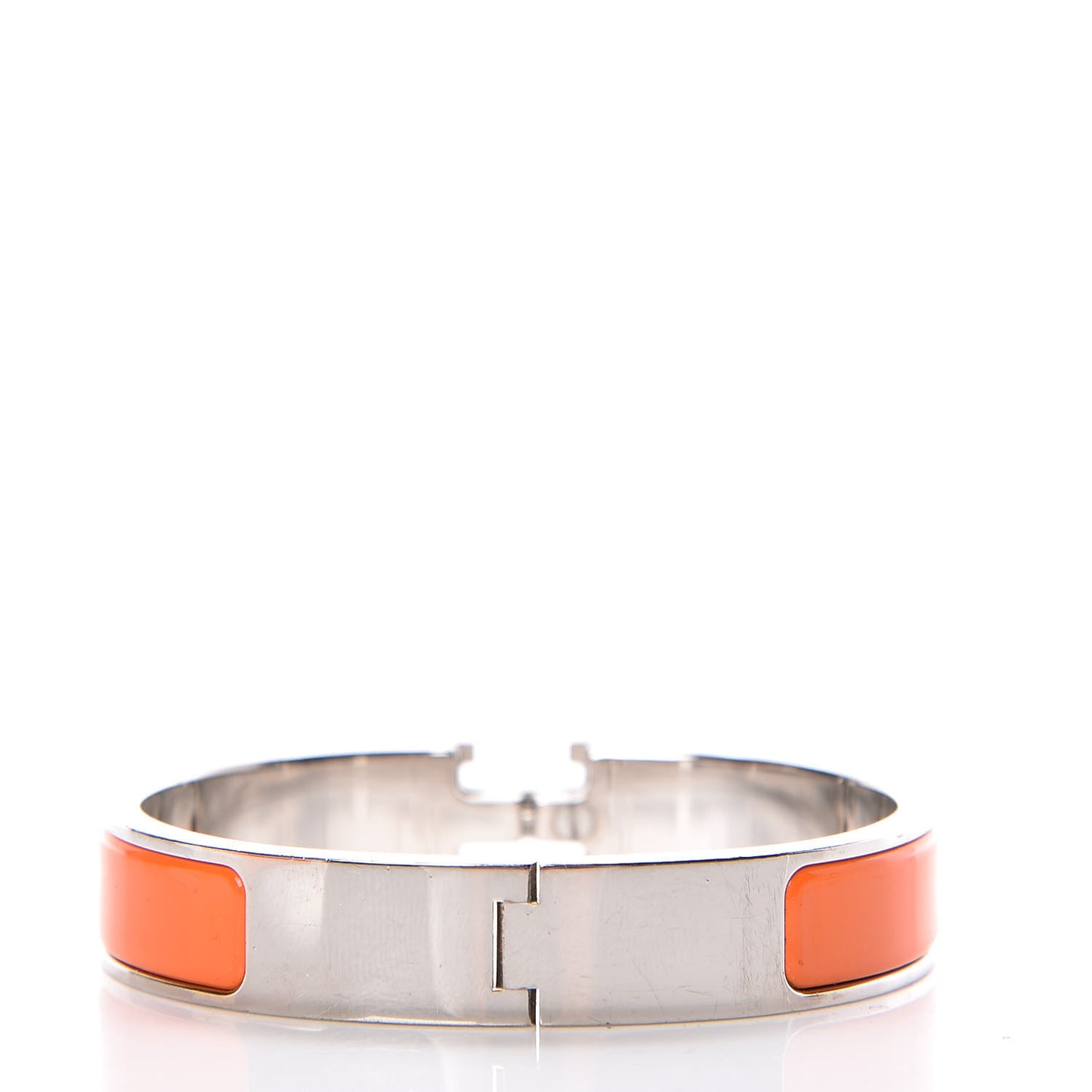Enamel Narrow Clic Clac H Bracelet PM Orange